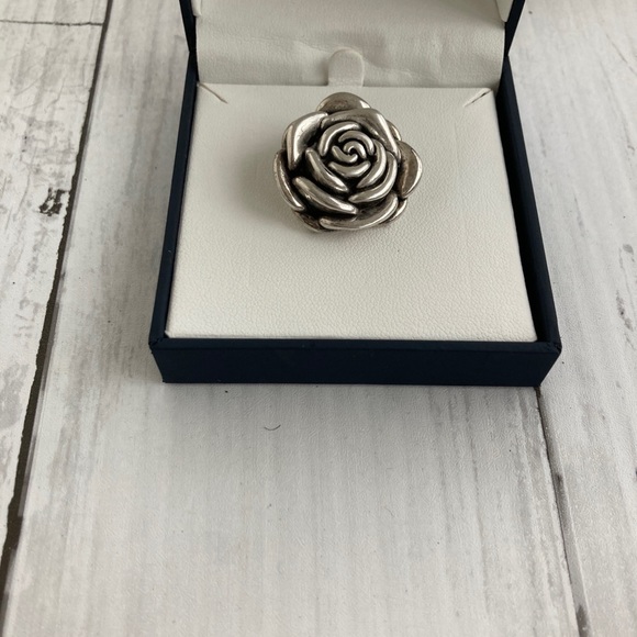 Vintage ROSE 🌹 pendant 925 Silver - Picture 2 of 10
